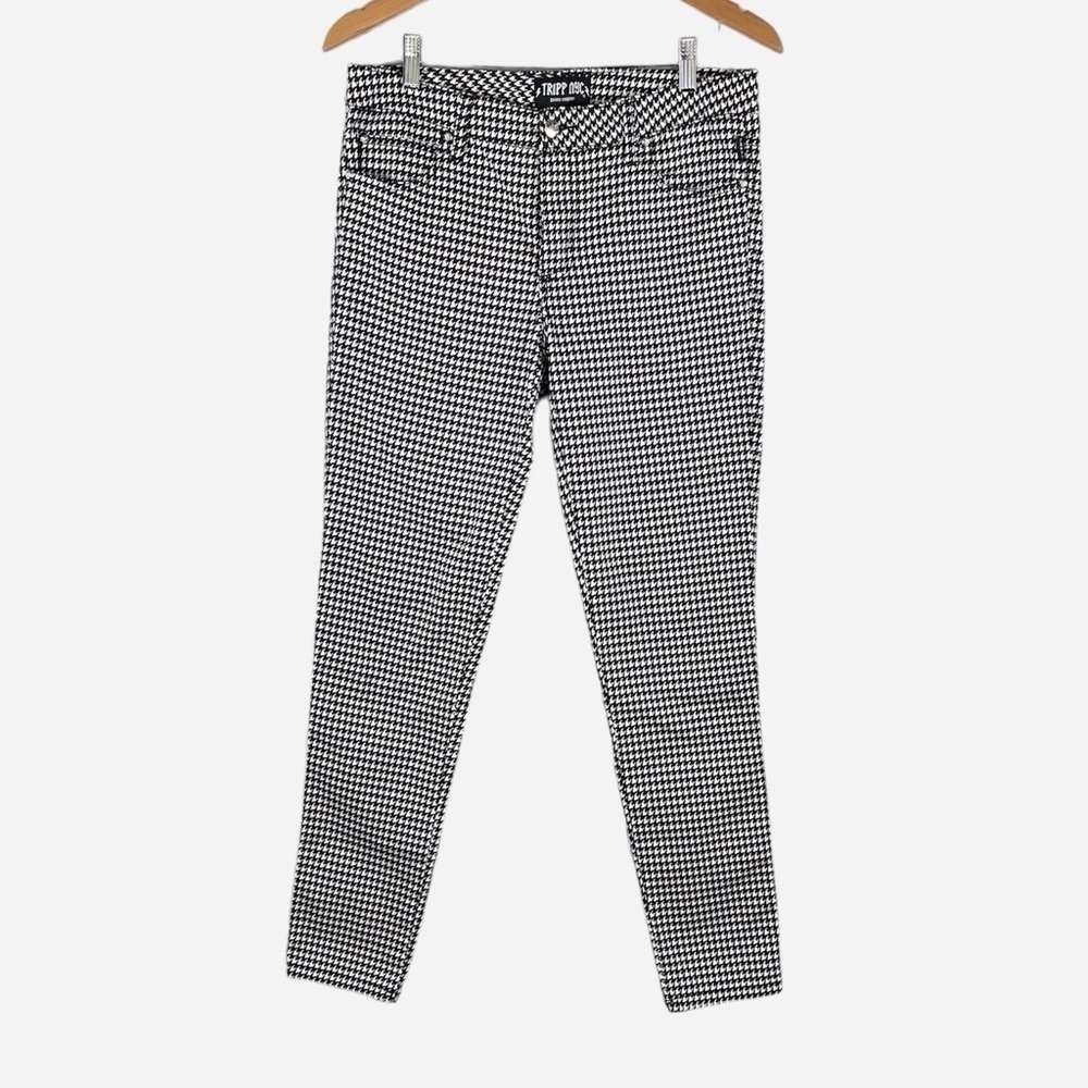 Tripp NYC Daang Goodman Vintage Y2K Houndstooth Skinny Pants Size 9 (33x30)